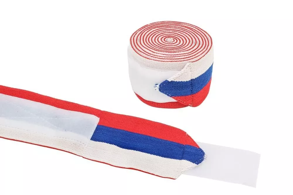 BeFirst Бинт коленный (Белый Синий Красный) (арт 497)