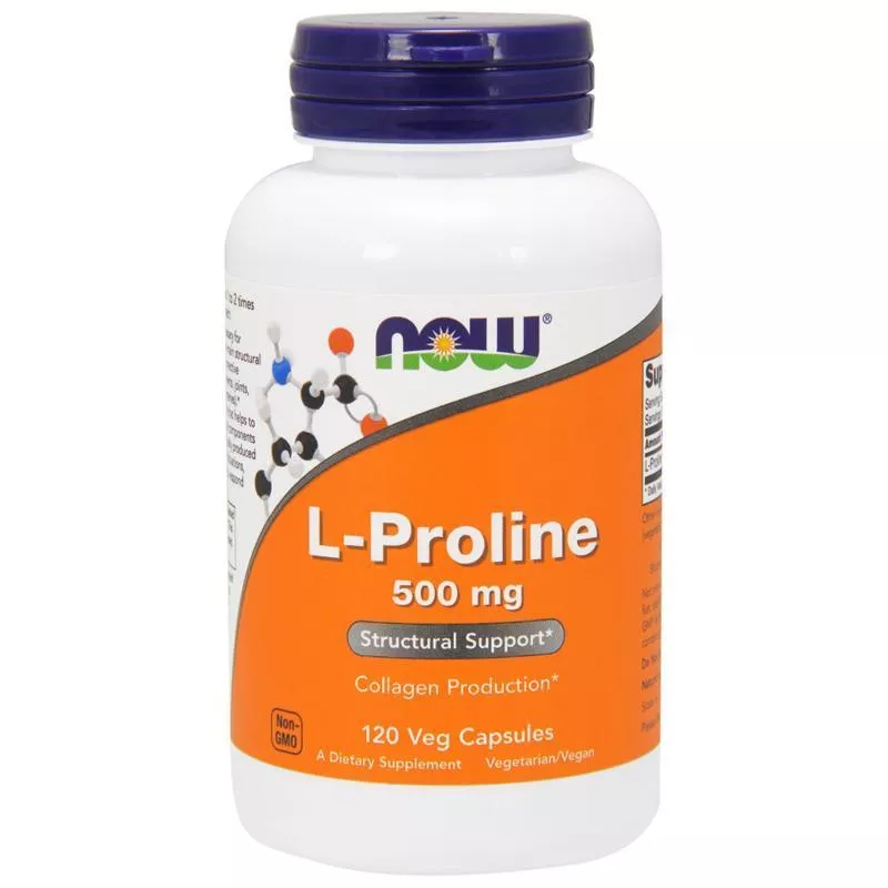 NOW L-Proline 500mg 120 vcaps
