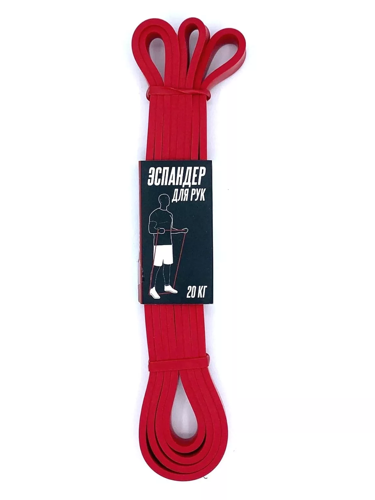 FitRule Резинка для фитнеса (эспандер) 1000см х 1.5см (Красная)