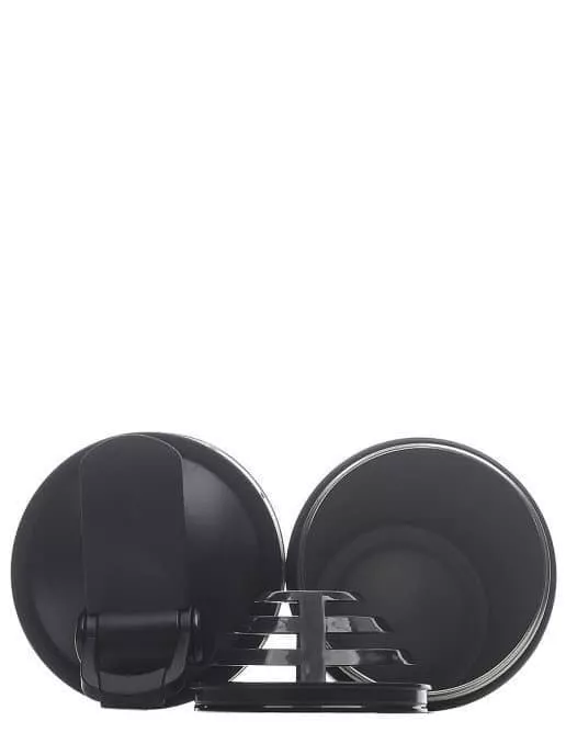 FitRule Шейкер алюминиевый с прозрачной вставкой 700ml (Черный)