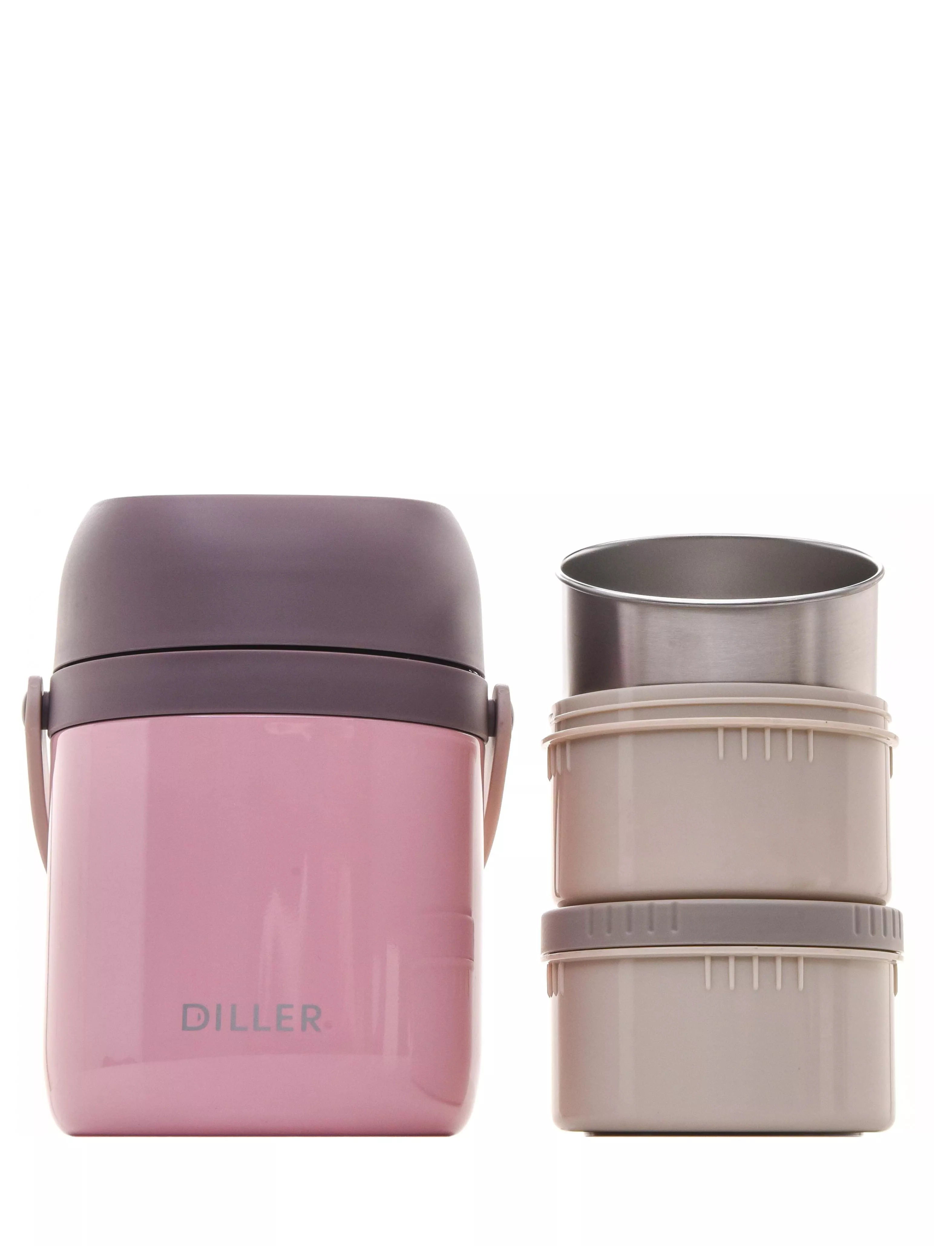 Термоконтейнер для еды Diller 8926 1600 ml (Розовый)