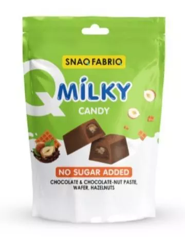 Bombbar SNAQ FABRIQ Молочный шоколад с шоколадно-ореховой пастой, вафлей и фундуком 130g