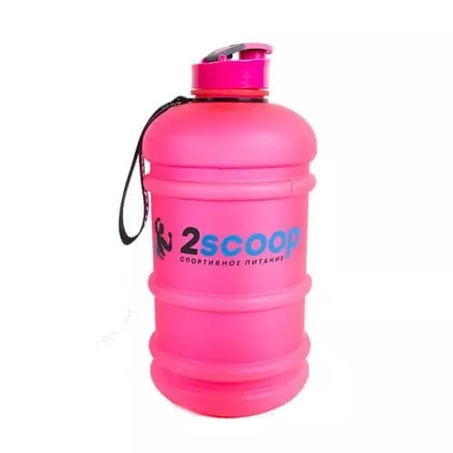 2scoop Бутыль 1.3L прорезиненный крышка щелчок (Розовый)
