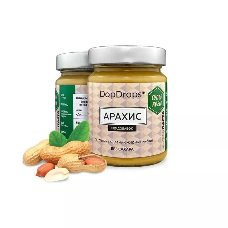 DopDrops Арахисовая паста СуперКрем 265g