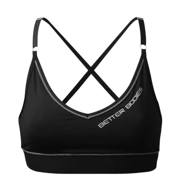 Better Bodies Cherry H.Short Top, Спортивный бюстгальтер черный