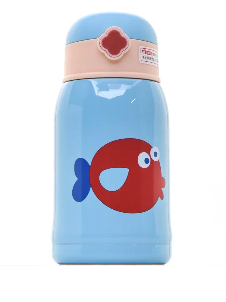 Бутылка для воды Diller 8800 450 ml (с трубочкой) (Голубой)
