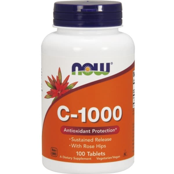 NOW C-1000 SR with Rose Hips 100 tabs фото
