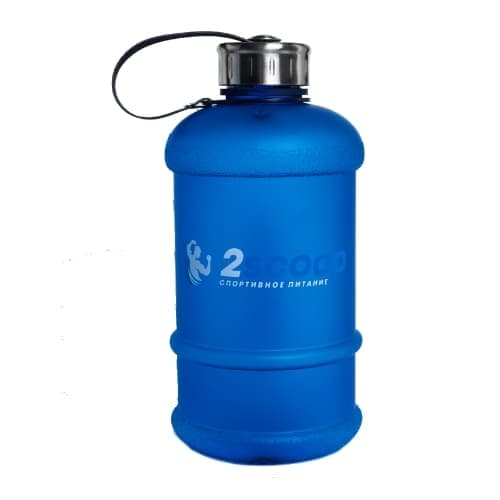 2scoop Бутыль 1.3L прорезиненный металлическая крышка (Синий) фото