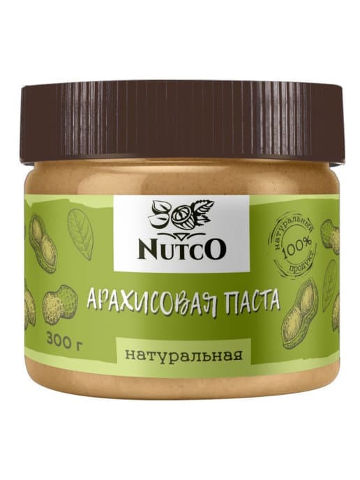 NUTCO Арахисовая паста натуральная - 300g фото