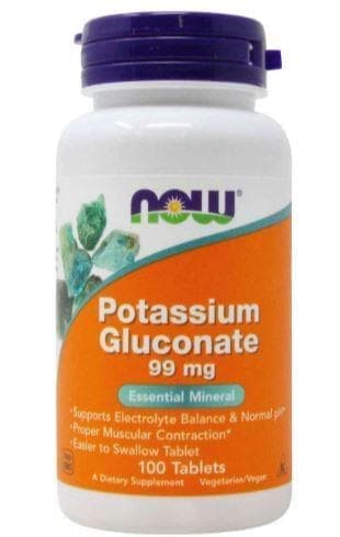 NOW Potassium Gluconate 99 mg 100 tab