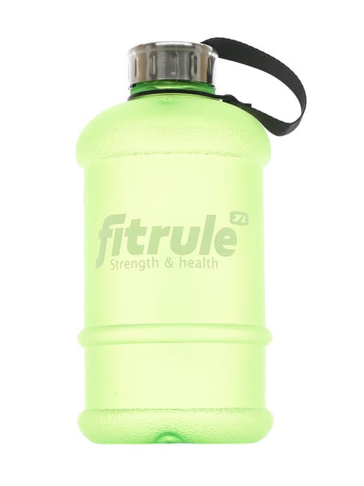 FitRule Бутыль прорезиненная металлическая крышка 1,3L (Зеленая) фото