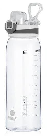 Бутылка для воды Diller D32 900 ml (Белый) фото