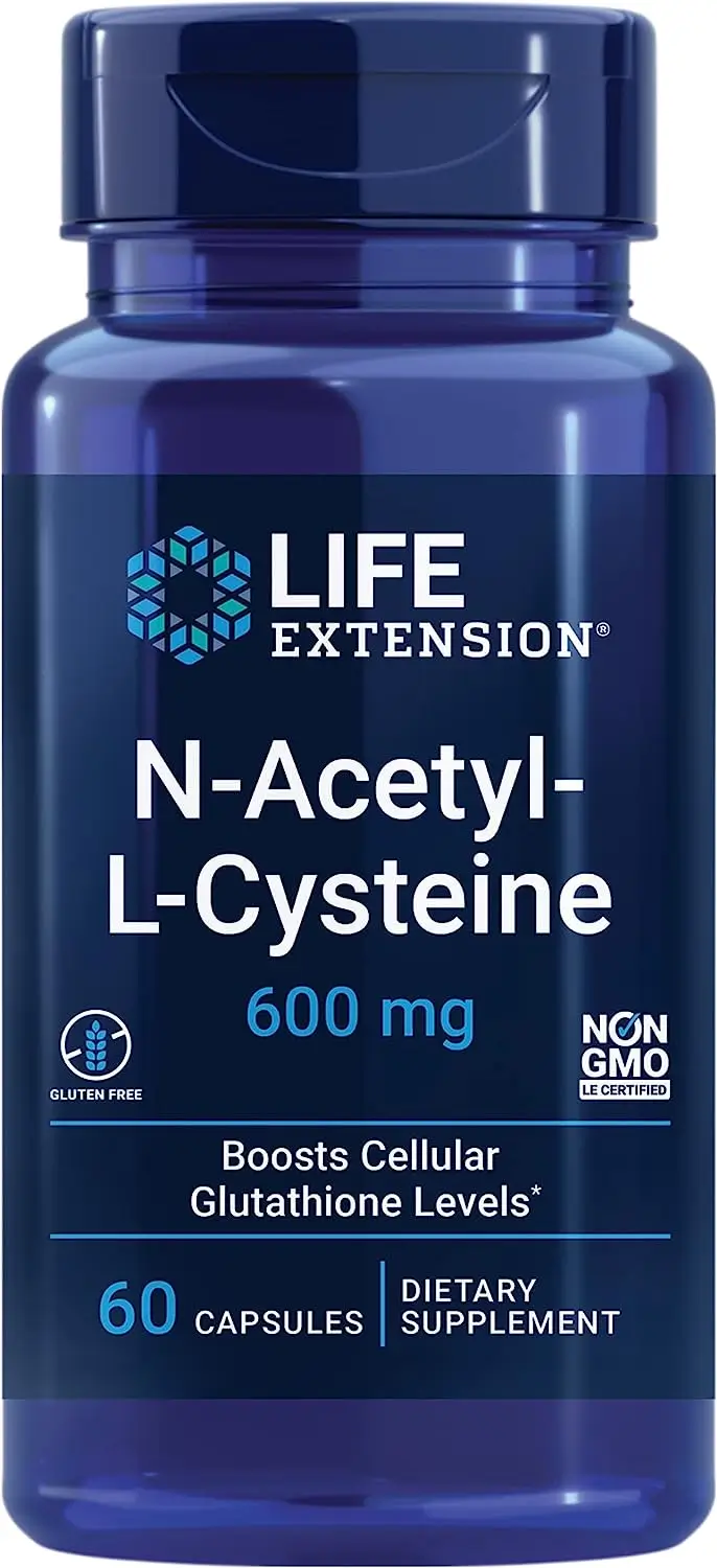 LIFE Extension N-Acetyl and LCysteine 600mg 60 caps