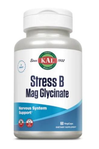 KAL Vitamins Stress B Magnesium Glycinate 60 vcap
