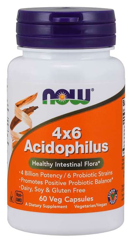 NOW 4X6 Acidophilus 60 vcaps