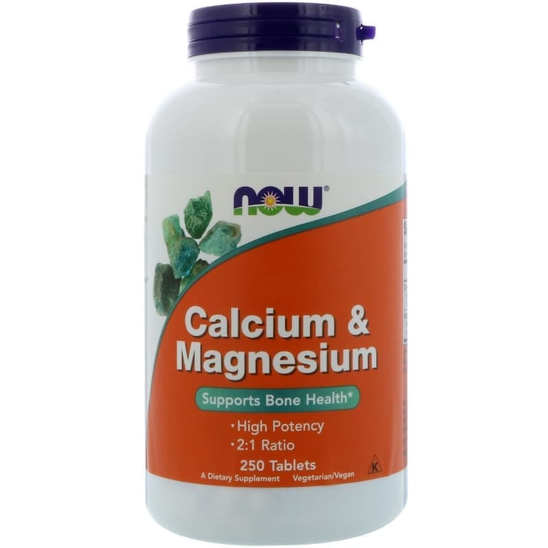 NOW Calcium-Magnesium 500mg 250 tabs фото