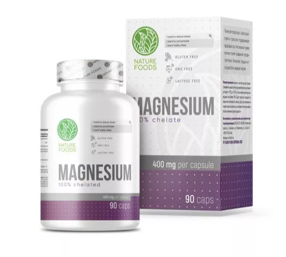 Nature Foods Magnesium Glycinate 400mg 90 caps фото