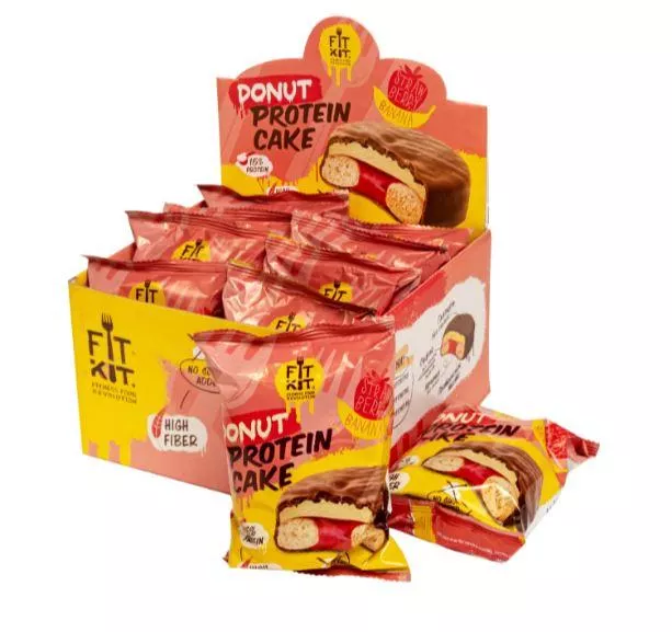 Fit Kit Donut Protein Cake 100g фото